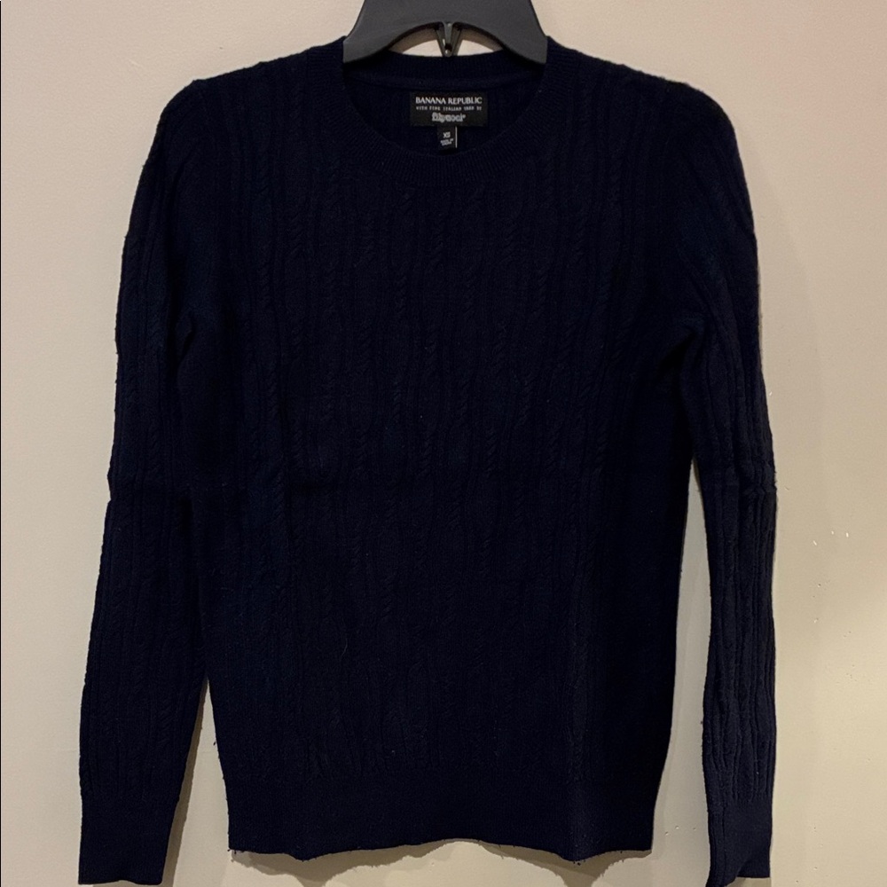 Banana Republic Women's Navy Crewneck Sweater